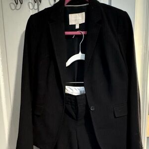 Striped two piece suit